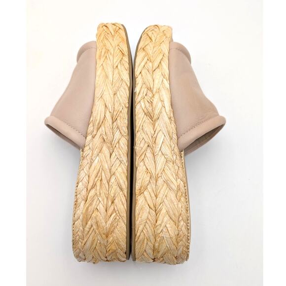 Dolce Vita Chavi Platform Slide Sandal Open Toe Women's Sand Leather Size US10 - Picture 6 of 12